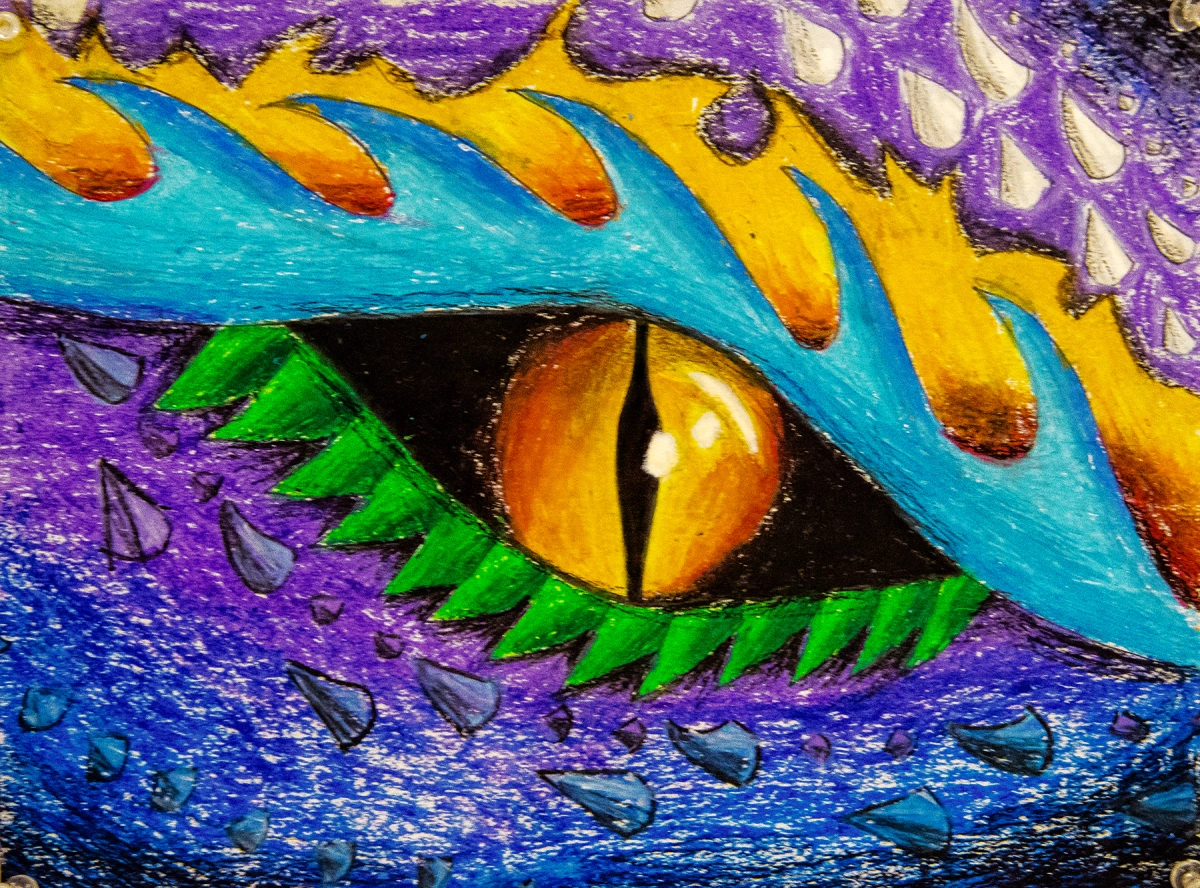 5th Grade – The Eye of the Dragon! – In the K-8 Art Studio with Anita  Sagastegui