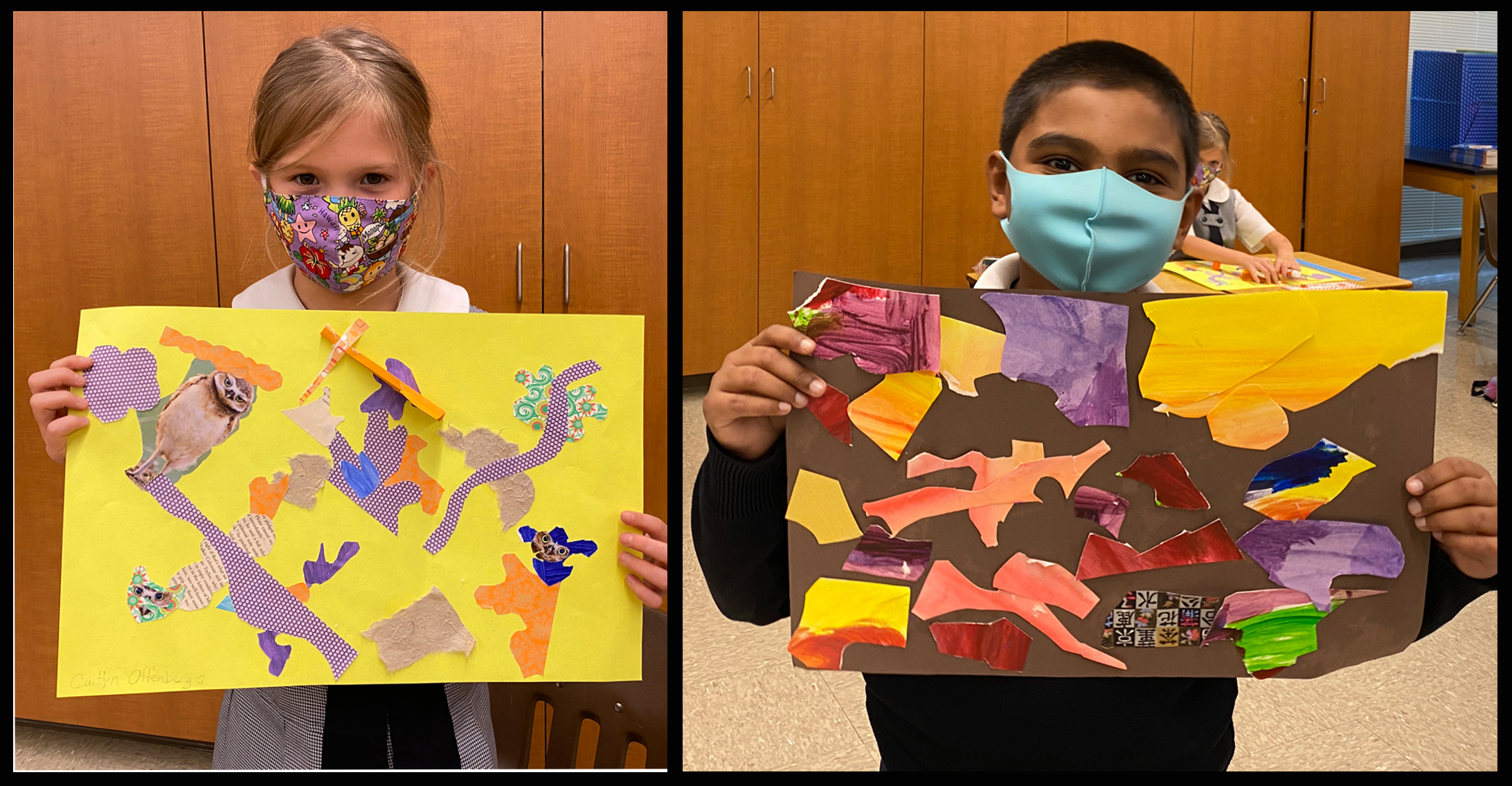 2nd Grade: Henri Matisse & Rex Ray: Cut-outs & Collage – In the K